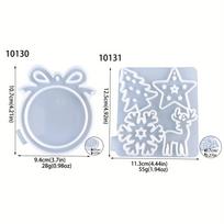 2 vnt. rinkinys, Kalėdų silikoninių formų rinkinys, Elnio ir snaigės raštas, Tinka pasidaryk pats sienų dekoracijoms, žvakidėms ir namų dekoracijoms Pack of 2