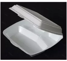 Usorteret Putplasčio padėklas, 3 skyrių, 240x195x75 mm, ekstruzinis polistirenas (XPS), baltas, 250 vnt. pakuotė. Tinka maistui.