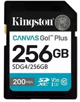 Atminties kortelė Kingston memory card 256GB SDXC Canvas Go Plus Gen4 200MB/s C10 UHS-I U3 V30
