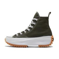 Converse Run Star Hike Heightened Platform High Top Canvas Shoes Unisex Army Green 35 black