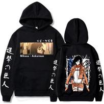 Anime Ataka prieš Titanus Mikasa·Ackerman Spausdintas Džemperis Unisex Džemperis Ruduo Žiema Cosplay Vyrams Moterims Ilgas Puloveris S