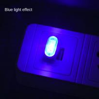 Mini LED automobilių apšvietimas, automobilio vidaus atmosfera, USB šviesos dekoro „Plug and Play“ lempa avarinis apšvietimas, kompiuterio automobilių gaminiai mėlyna