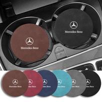 Automobilio neslystanti padėkliukas nuo triukšmo vandens puodeliui pagalvėlė Automobilio stilius Mercedes-Benz C500 C200 C300 A B C E GLA CLA GLK GL ML GLE 1pcs juoda