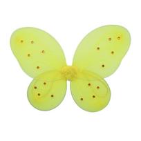 Butterfly Wings Little Girls Fairy Wings Kid Angel Wings Halloween Costume Wings geltona