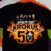IN ROCK WE TRUST KROKUS Grupė 2025 Marškinėliai Visų Dydžių S-5XL Unisex Marškinėliai M