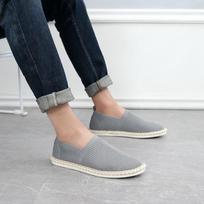 Breathable Mesh Loafers for Men Zapatos De Hombre Men's Casual Shoes Comfortable Round Toe Slip-on Flats Mocasines De Hombre 39 pilka spalva