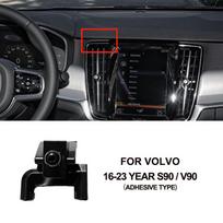 Skirta Volvo telefono laikiklio pagrindo tvirtinimo priedas, dedikuotas S60 V60 XC40 2020-2025, S90 V90 XC90 2015-2025, XC60 2009-2025 gray