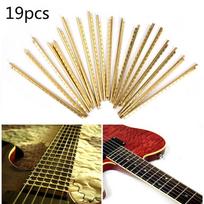 19Pcs/Set Fingerboard Frets Brass Fret Wire For Bass Acoustic Guitar 2.2Mm auksas