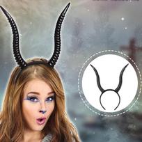 Gazelės ragų lankelis Cosplay rekvizitai Fantasia galvos apdangalas Moteriškas Helovino karnavalo vakarėlio kostiumo aksesuaras white