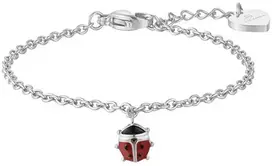 Luca Barra Girls' steel bracelet Ladybug for luck JB103