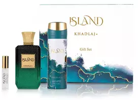 Khadlaj Island Extrait de Parfum 100 ml + DEO VAPO 200 ml + Extrait de Parfum MINI 8 ml (unisex)