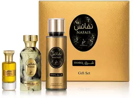 Khadlaj Nafais Sharq EDP 100 ml + Perfumed Oil 24 ml + Bodyspray 250 ml (unisex)