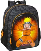 Safta Mokyklinis krepšys Naruto 32 x 38 x 12 cm Juoda Oranžinė