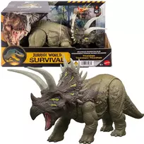 Mattel Figūrėlė Interaktyvi dinozaurų Juros pasaulio išlikimo triceratops garso šviesa