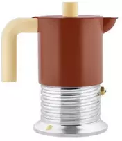 Alessi Vite PM01/6 BR Moka pot, 6 cups - Brown
