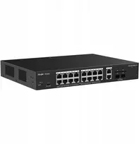 Šakotuvas Switch RUIJIE Ruijie Reyee RG-ES220GS-LP | Switch Smart, 20 portów, 18xGE, 16xPoE+, 130W, 2xSFP, Cloud