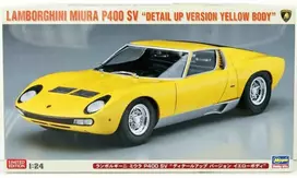 Hasegawa Lamborghini Miura P400 SV 1/24 plastikinis modelis, geltonas