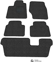 Eko odos kilimėliai QuiltyMats Ford Galaxy / S-Max 2006-2012 m. (Juoda / juodos siūlės)