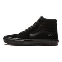 Vans Sk8-Hi Skate Trys Juodos Drobės Madingi Universalūs Laisvalaikio Aukšti Unisex Skate Batai Juodi VN0A5FCCBKA 35