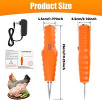 Electric Poultry Plucker Handheld Electric Hair Removal Tool With Tapered Head Waterproof Feather Plucking Machine for Chicken (Orange,1Pc) oranžinė