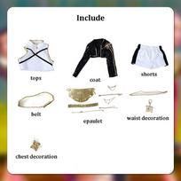 Rumi Zoey Mira Cosplay Cosplay Costume Wig Girls Black Golden Suit Child Halloween Party Role Playing Outfit Child 110