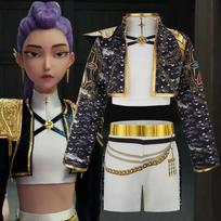 rumi kostiumas vaikams K-POP dainininko Cosplay mergaičių suknelė gimtadienio vakarėliui Helovinui Karnavalui Size110(100-110cm)