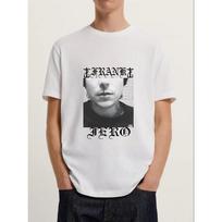 White frank iero tshirt with nose bleed design  new S