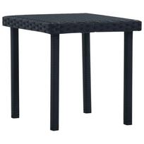 Garden Side Table Black 40*40*40 cm Poly Rattan