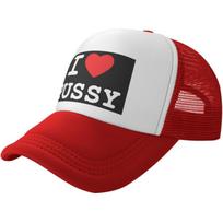 I Love Pussy Graphic Trucker Hat Adjustable Mesh Baseball Cap Unisex Outdoor Snapback XS（old）