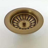 Virtuvės kriauklės nutekėjimo filtras, Retro varis, Vonios vandens kamštis, Kamštis-nutekėjimo dangtelis, Filtravimo priedai, Įrankiai (as the picture,OD11cm ID9cm) brown