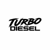 Juokingas automobilio lipdukas Turbo Dyzelis Padidintas Dekoras Vandeniui atsparus vinilo lipdukas Chevrolet Aveo Opel Astra Mitsubishi, 13cm*5cm 13x5cm juoda
