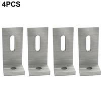 4/8pcs Solar Panel Mounting Brackets Flat Roof Mount Kit Photovoltaic 90 Degree L Bracket  Solar Panel Mounts Accessories