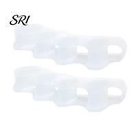 Foot Comfort Accessories 2Pcs Toe Separators for Overlapping Toes Soft Silicone Bunion Corrector Stretcher Men And Women Reusable Ergonomic