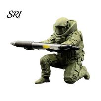 Durable Pen Container Soldier Holder 3D Printed Kneeling Pencil Stand Desk Unique Design Organizer for Office Home Tabletop Decor Gifts Men