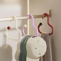 1/3PCS Dopamine Circular Scarf and Tie Display Stand Multifunctional Hook, Suitable for Bedroom Storage of Scarves and Tie Racks