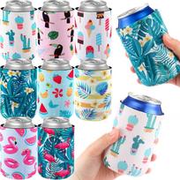 8 vnt. gėrimų aušintuvų rankovės 12 oz neopreno paplūdimio tematikos vasaros vakarėlio dovanėlės didmeninė prekyba 8pcs Random Mixed Colors