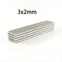 50/100 vnt. 3 mm x 2 mm mikro magnetai - Mažiausi pasaulyje diskiniai magnetai prabangiems papuošalams