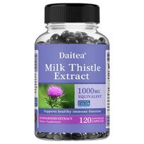 Premium Milk Thistle Extract Capsules 1000mg for Immune and General Wellness Support 120 Capsules 120PCS