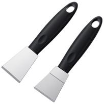 2 PCS 3D Printer Build Plate Spatula Hot Bed Removal Universal Stainless Steel Hot Bed Removal Tool Scraper for Glass PEI Sheets