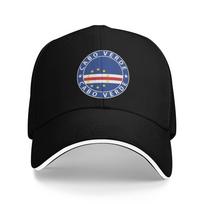 Žaliasis Kyšulys Cabo Verde Vėliava Vėliava Herbas Kepurės Vyrams Moterims Madinga Beisbolo Kepuraitė Trucker Kepurė Golfo Kepurė Reguliuojama Adjustable