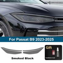 Passat B9 2025-2025 modeliams Dūminis Juodas Aukšto Blizgesio Išpjautas TPU Automobilio Priekinių Žibintų Apsauginė Plėvelė PPF Įbrėžimams Atspari Vinilinė Apvyniojimo Dangos Rinkinys For B9 23-25 CLR black