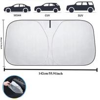 For Jaecoo J7 2025 2025 Car Windshield Sun Shade Blocks UV Ray Reflector Auto Window Visor Shield Cover Foldable Parasol 1 Piece