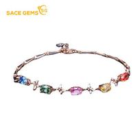 SACE GEMS cirkonio apyrankės papuošalai geometriniai karoliukai grandinės jungtis apyrankės mados puiki vestuvių dovana merginoms moterims įvairiaspalvis