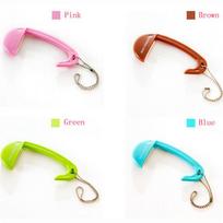Travel Portable Plastic Bag Hook For Hanging Decorative Table Purse Bag Hooks Wall Hanger Holder Handbag Hanger Decoration rožinė