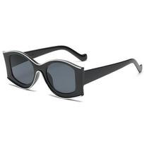 Black Punk Vintage Sungalsses Moterų Gamintojas Dizaineris Retro didelio rėmo Akiniai nuo saulės Moteriški Spalvingi Madingi Atspalviai Veidrodiniai akiniai