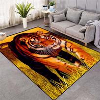 Madingas tigro rašto kilimas ant grindų 3D gyvūnų spausdintas didelis kilimas svetainė, minkštas vonios kilimėlis, sugeriantis neslystantis 40x120cm