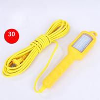 15W 25LED garažo apšvietimas 220V 10m maitinimo kabelio darbo šviesos magnetas, automobilio remonto apžiūros lempa 1500LM statybinė lemputė 30 beads