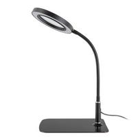 Kvadratinis didinamasis stiklas su telefono stoveliu Lengvas didinamasis stiklas su LED šviesa, patogus skaitymui ir rankdarbiams pagyvenusiems žmonėms