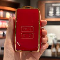 Automobilio rakto dėklo dangtelis FOB rakto dangtelis, skirtas Renault Captur Koleos Kadjar Arkana Megane Dacia Duster Sandero Stepway Smart Remot raudona