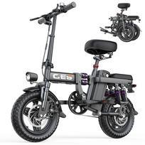 Toofly GE5 Suaugusiųjų lauko sulankstomas elektrinis dviratis su sėdyne 250W variklis 48V15Ah baterija Elektrinis dviratis 14 colių padanga Aukšto anglies plieno elektrinis dviratis